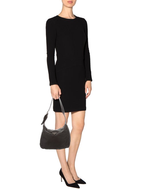 Prada Leather-Trimmed Tessuto Bag