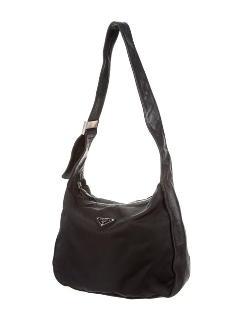 Prada Leather-Trimmed Tessuto Bag