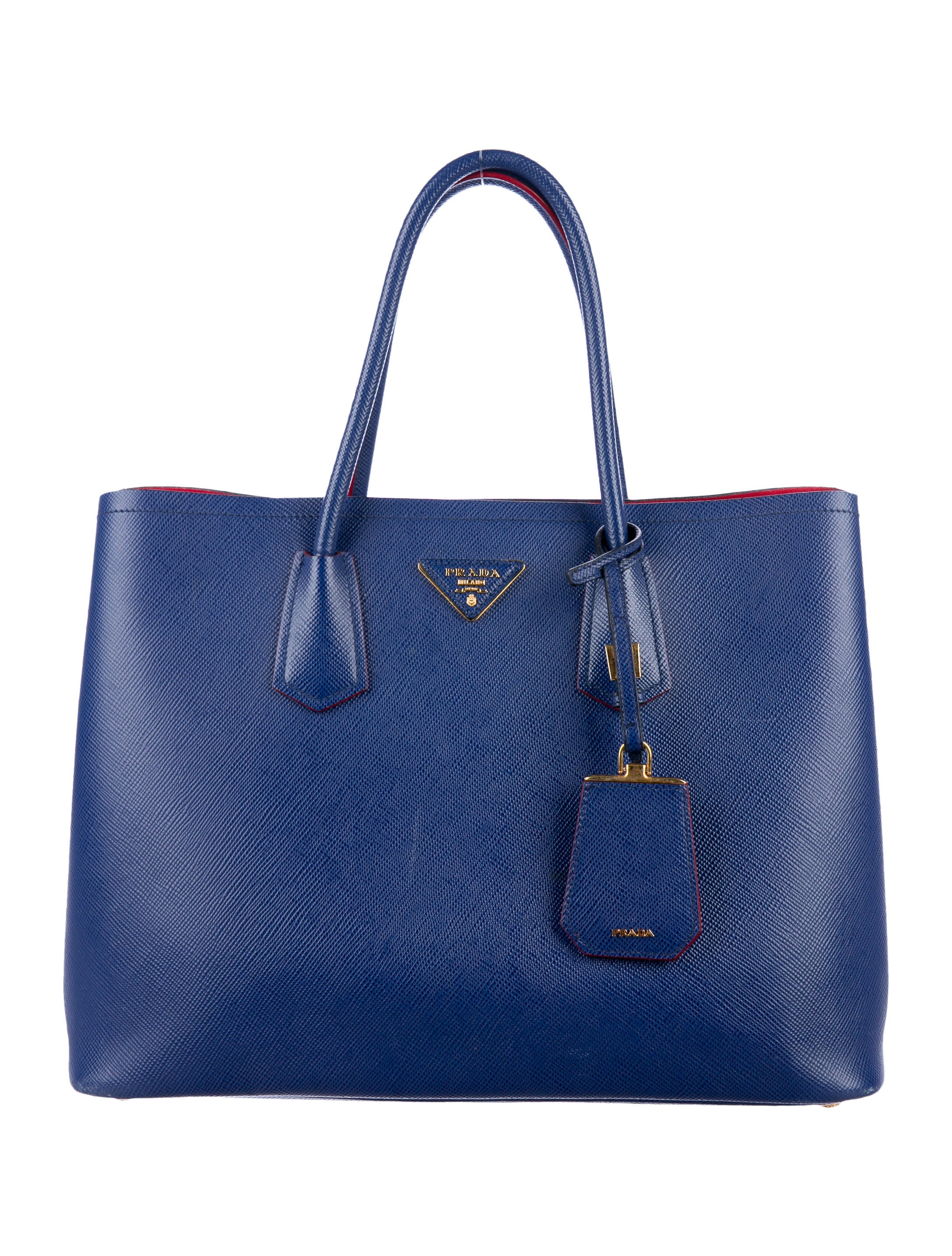 Prada Medium Saffiano Cuir Double Tote