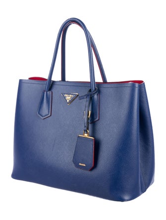 Prada Medium Saffiano Cuir Double Tote