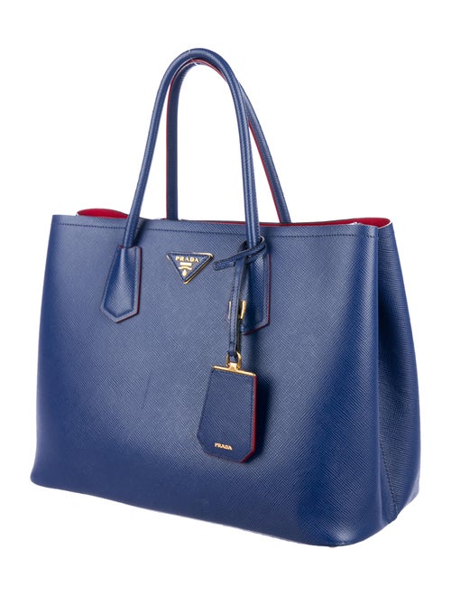 Prada Medium Saffiano Cuir Double Tote