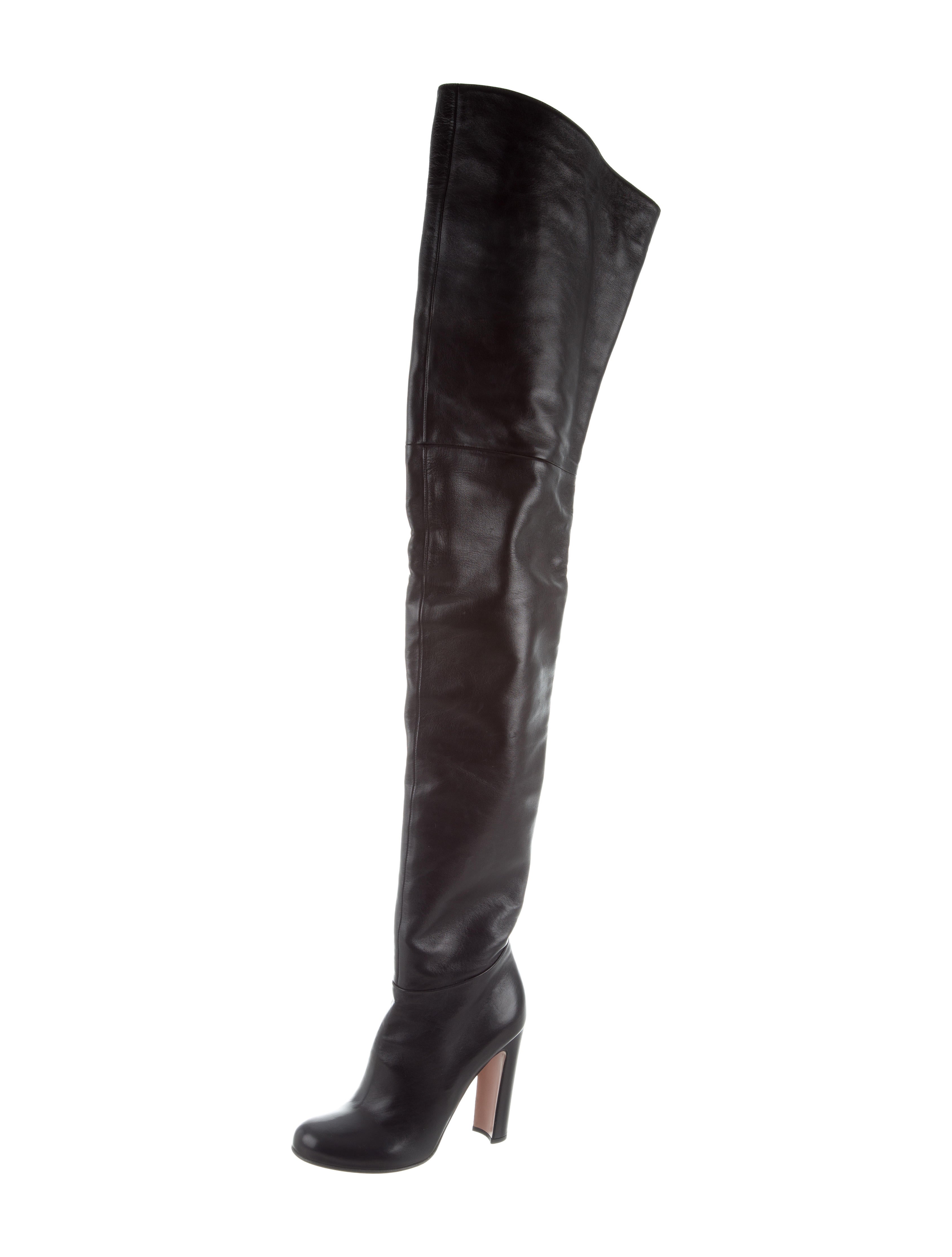 prada thigh high boots
