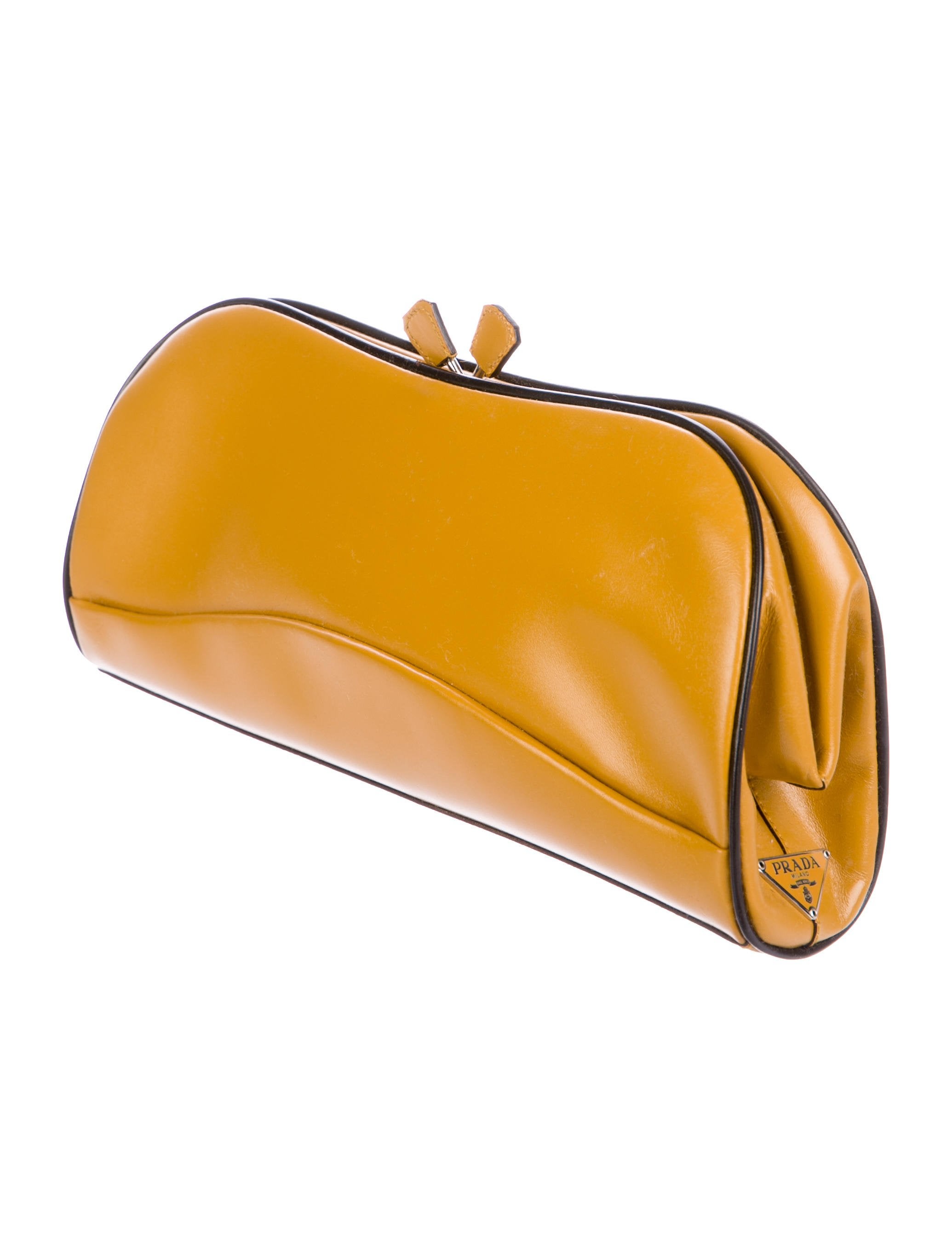 spazzolato leather clutch