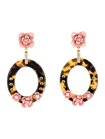 prada bloom drop earrings earrings pra201242 the prada bloom drop earrings earrings pra201242 the