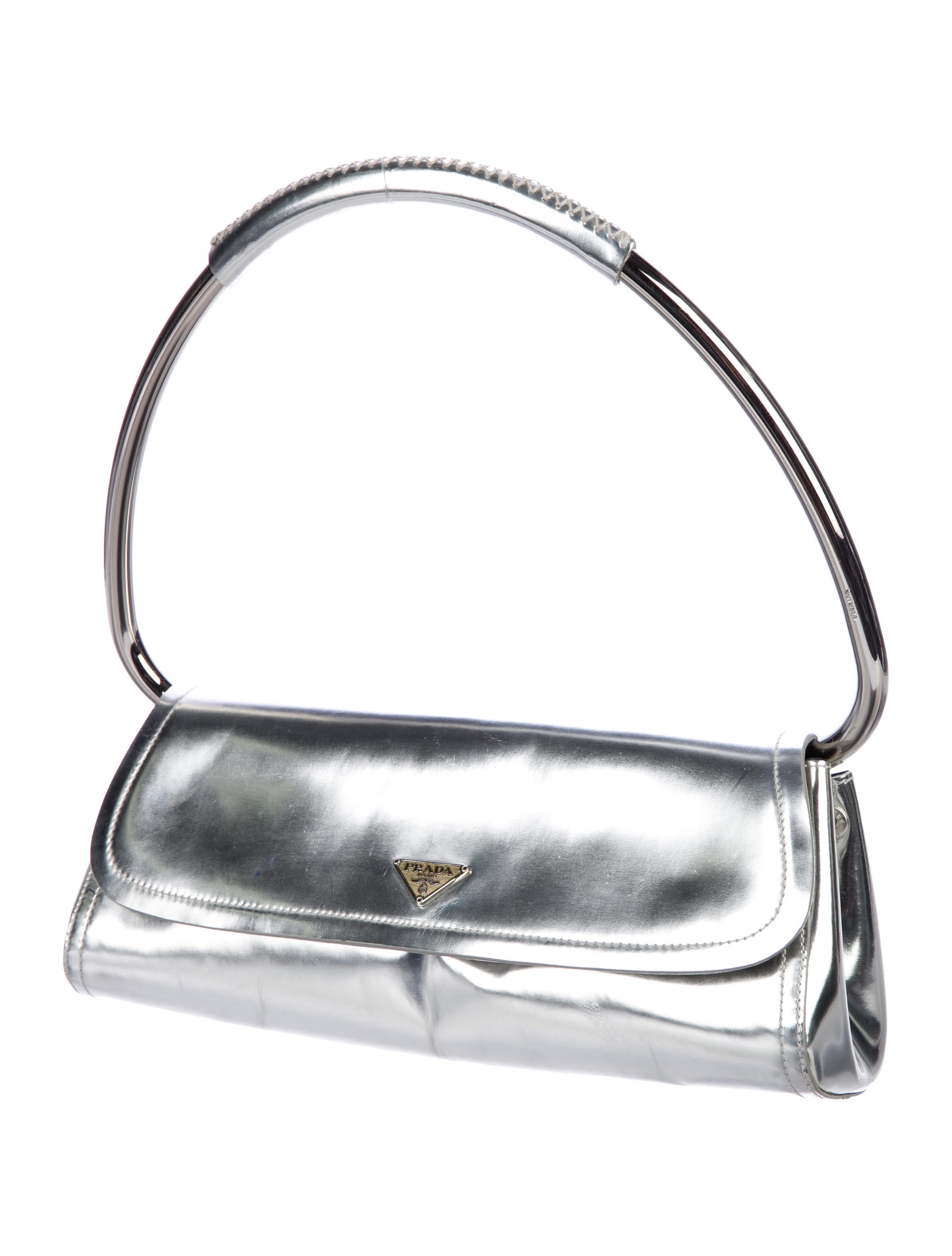 Prada Vernice Swing Bag - Metallic Shoulder Bags, Handbags