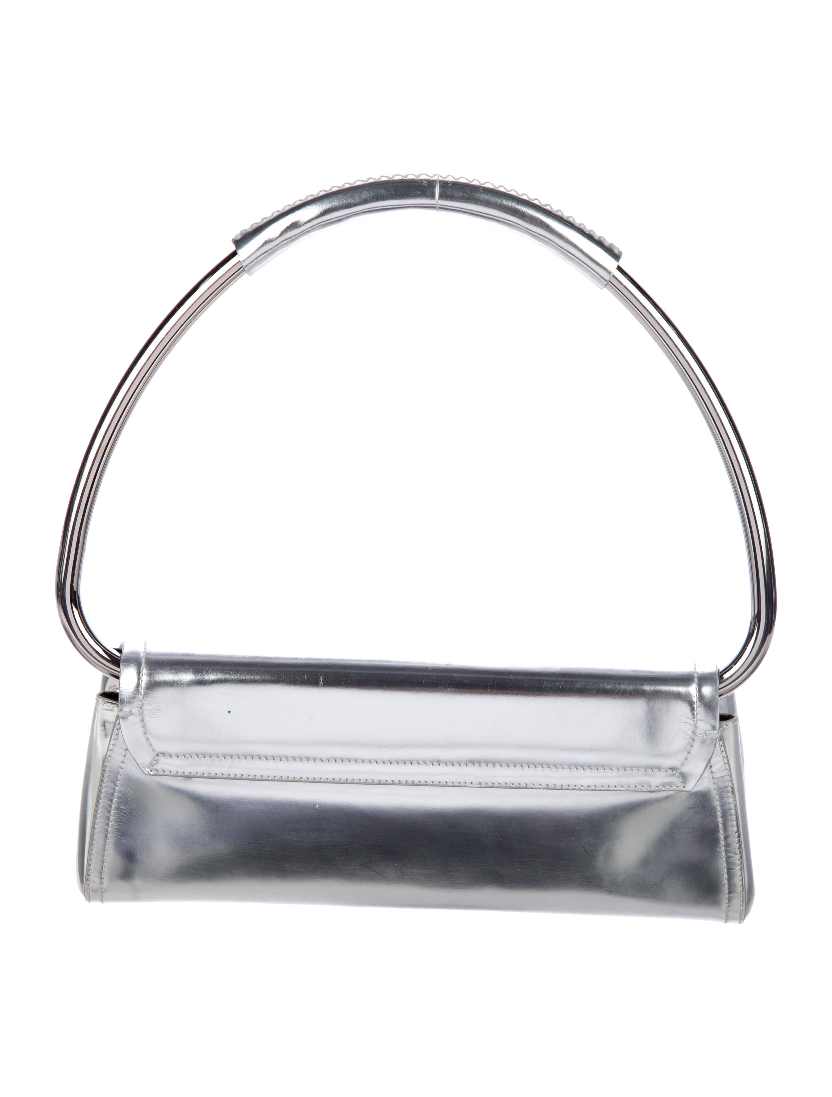 Prada Vernice Swing Bag - Metallic Shoulder Bags, Handbags