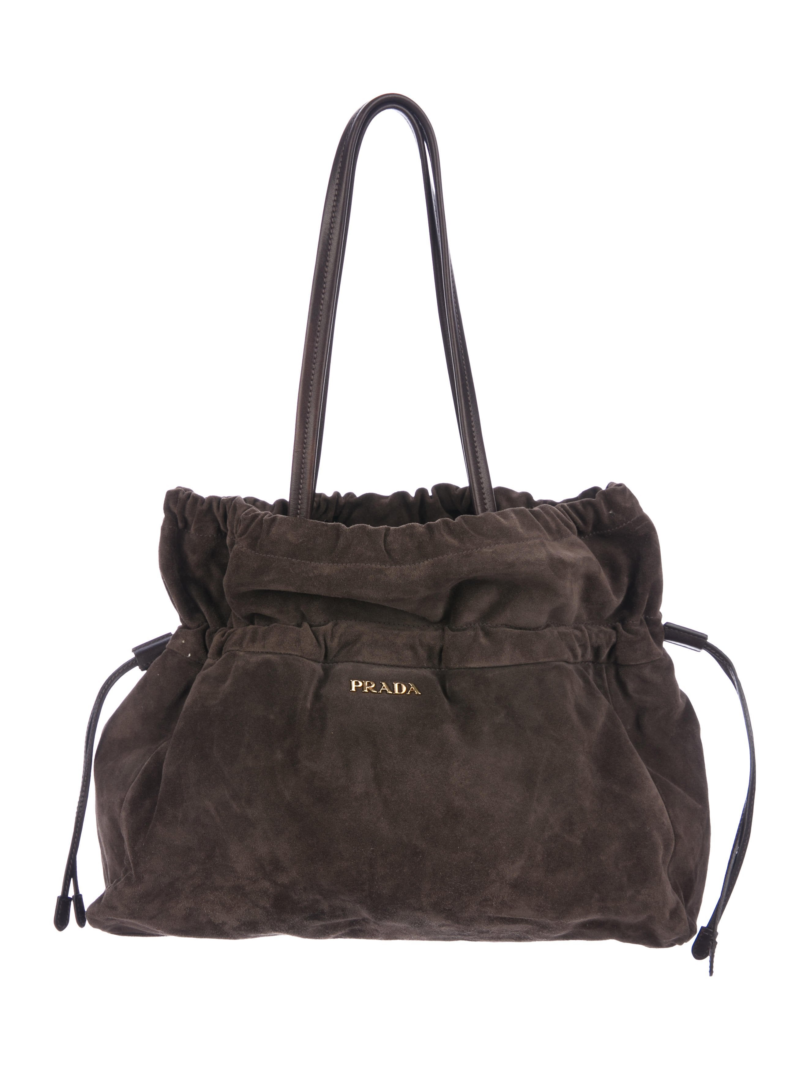 バッグ PRADA Suede drawstring backpack Brown PRADA Suede drawstring backpack Brown
