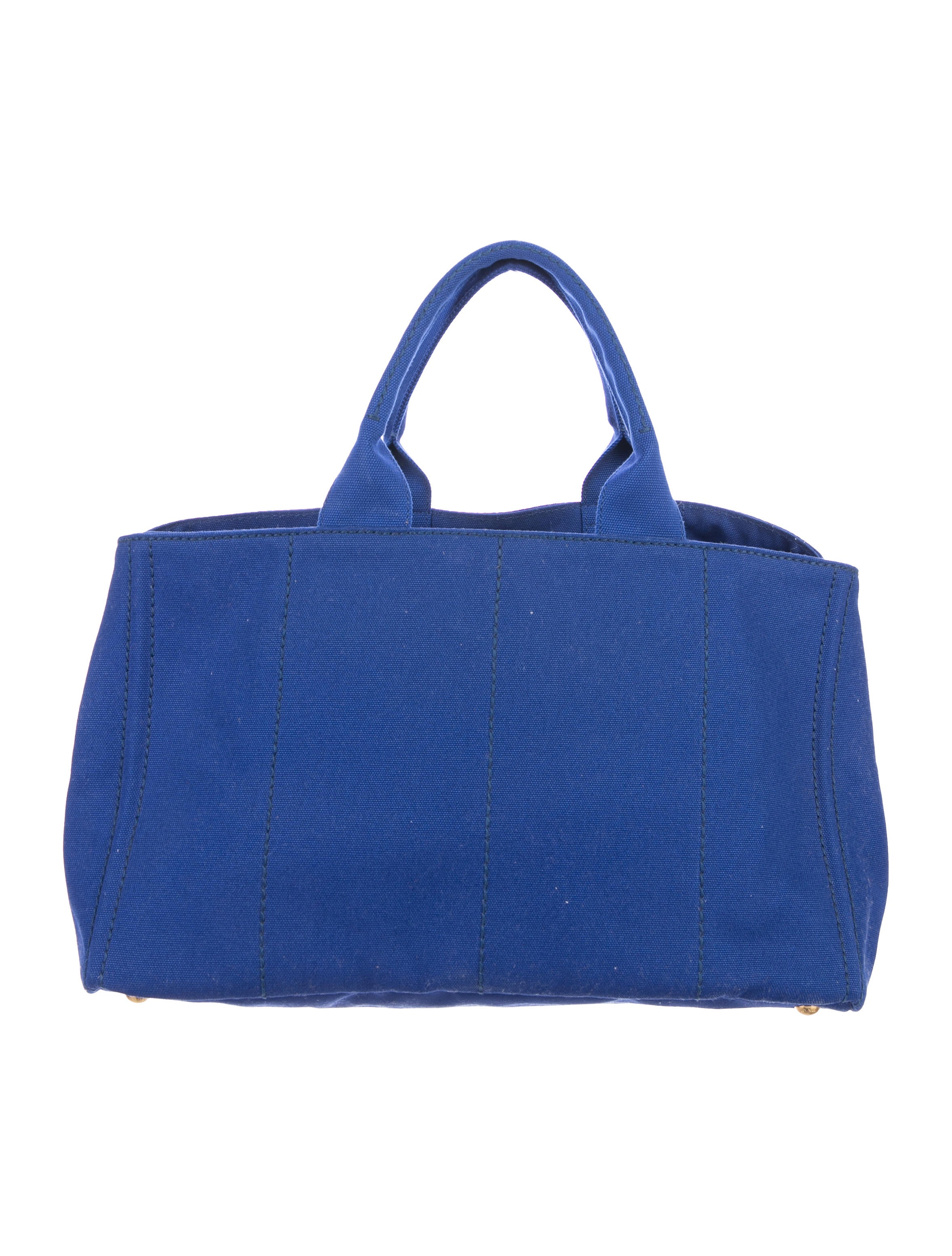 Prada Capri Canvas Tote - Blue Totes, Handbags - PRA238751 | The