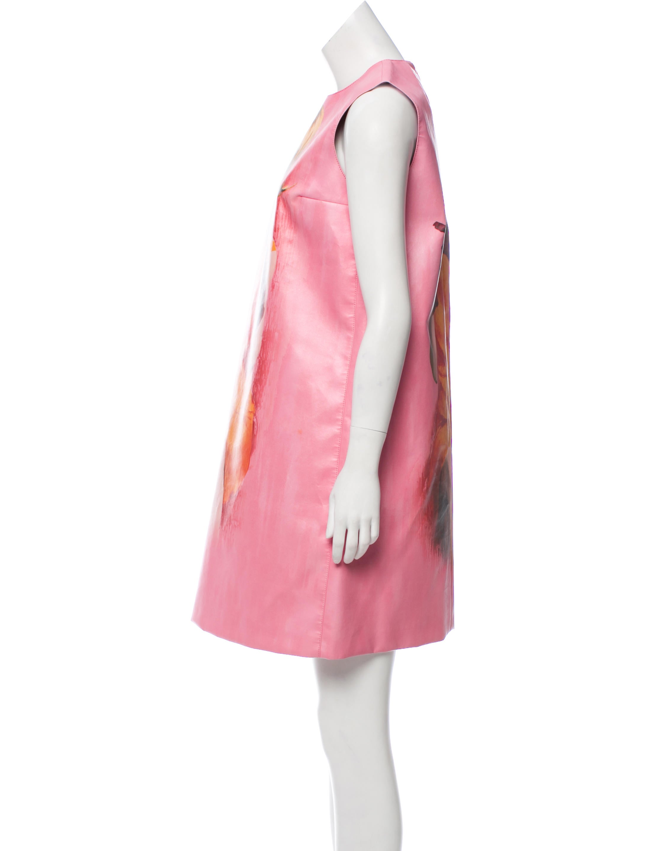 Prada Poster Girl Vegan Leather Dress w/ Tags - Pink Dresses
