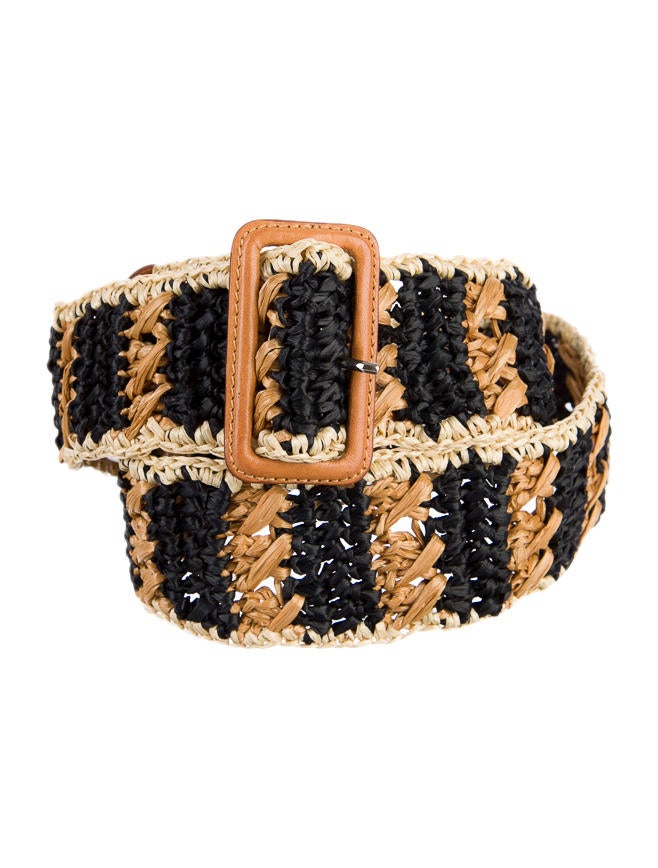 Prada Raffia Belt - Neutrals Belts, Accessories - PRA25505