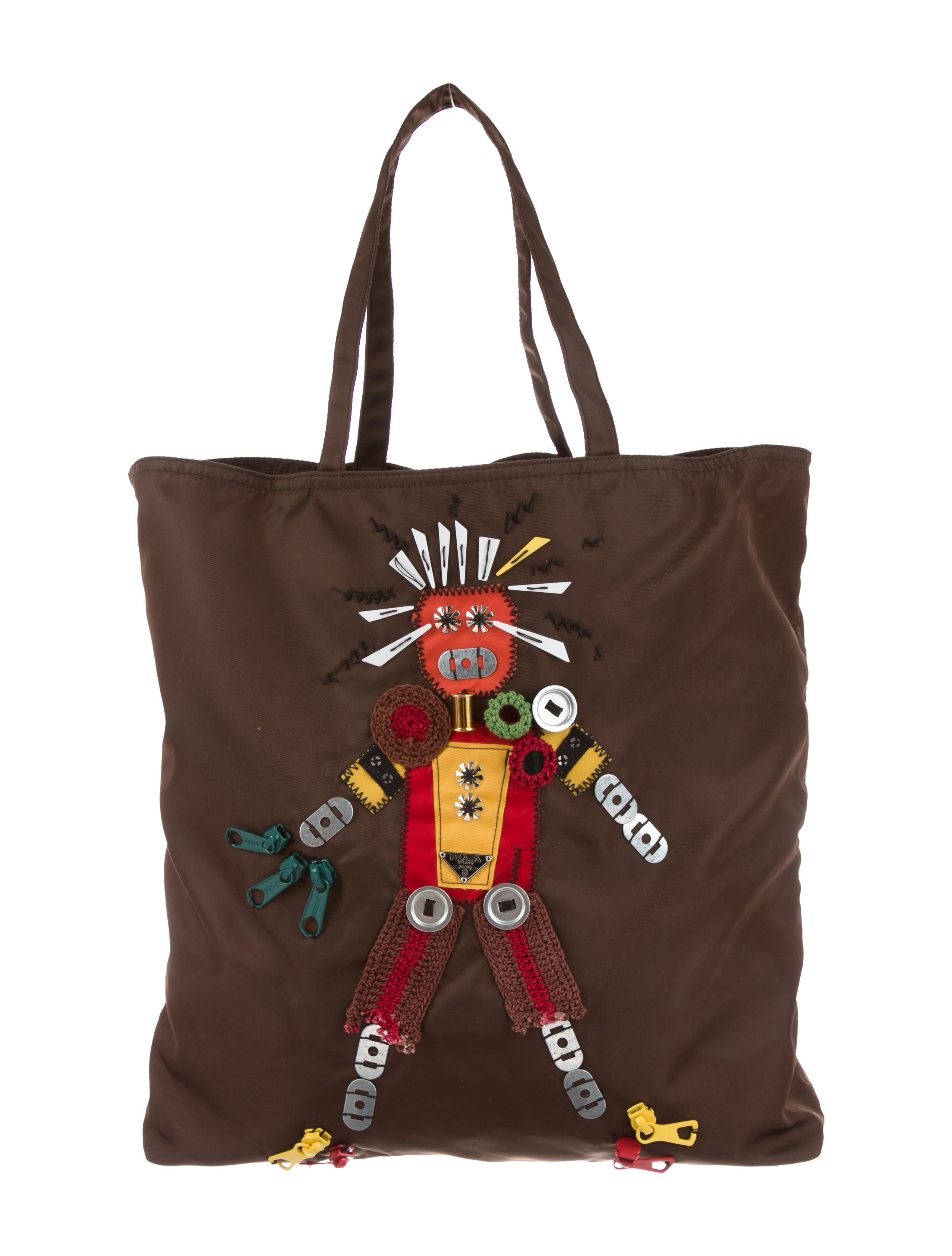 prada tessuto robot tote - handbags - pra258740