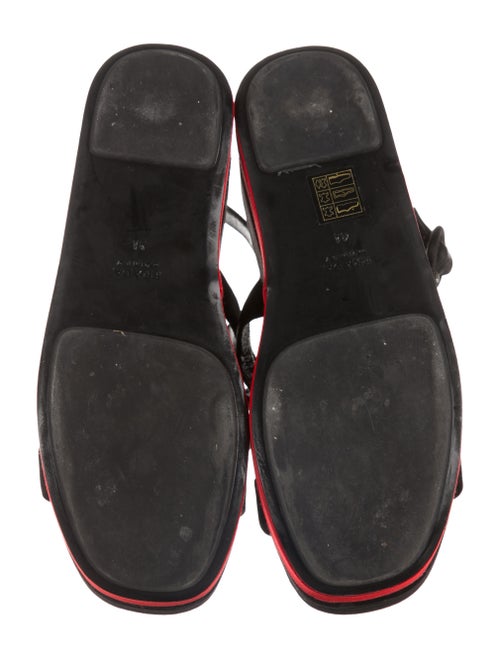 Prada Satin Flatform Sandals
