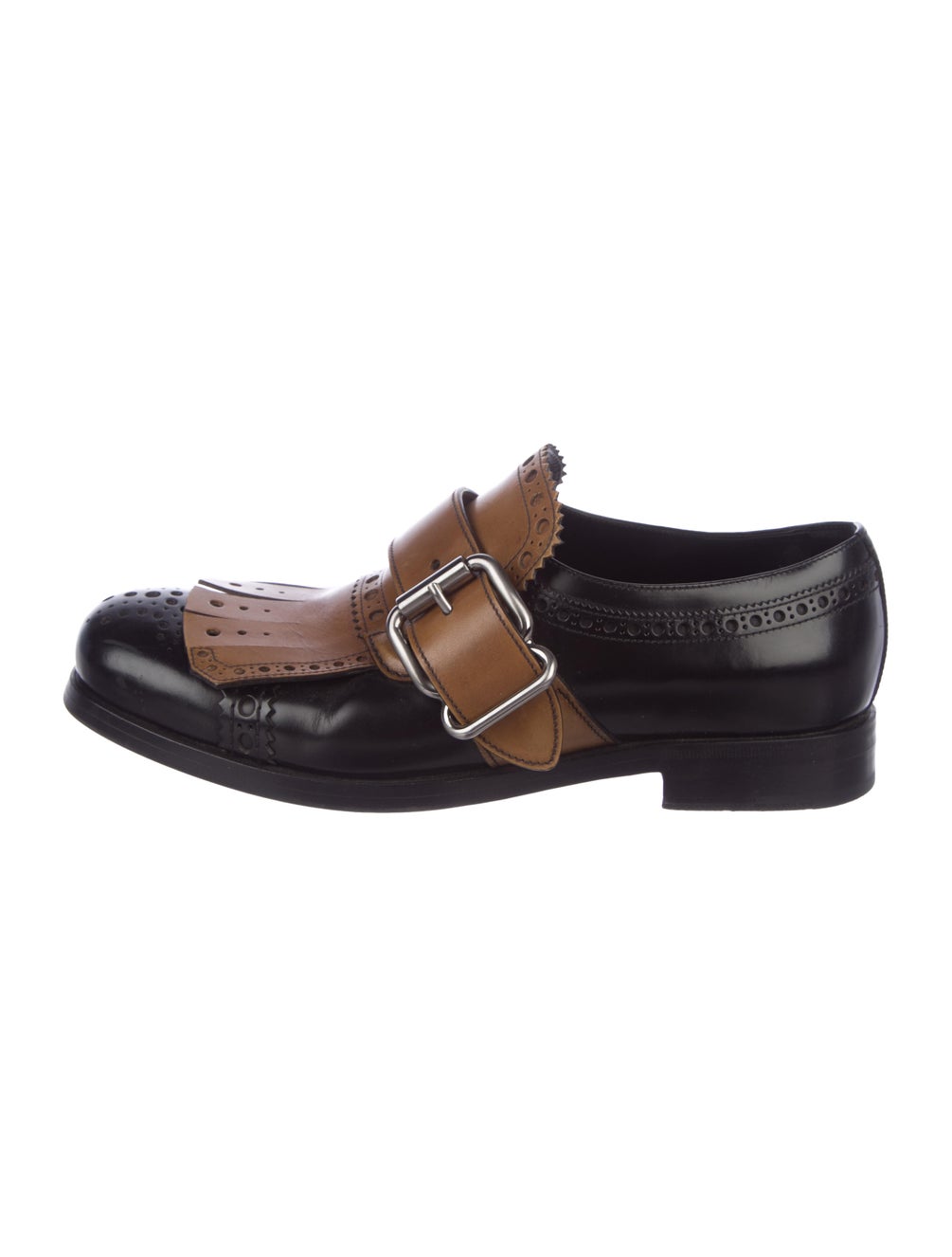 Prada Kiltie Monk Strap Shoes - Shoes - PRA269094 | The RealReal