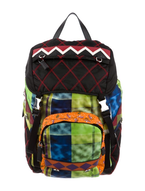 Prada Printed Tessuto Backpack