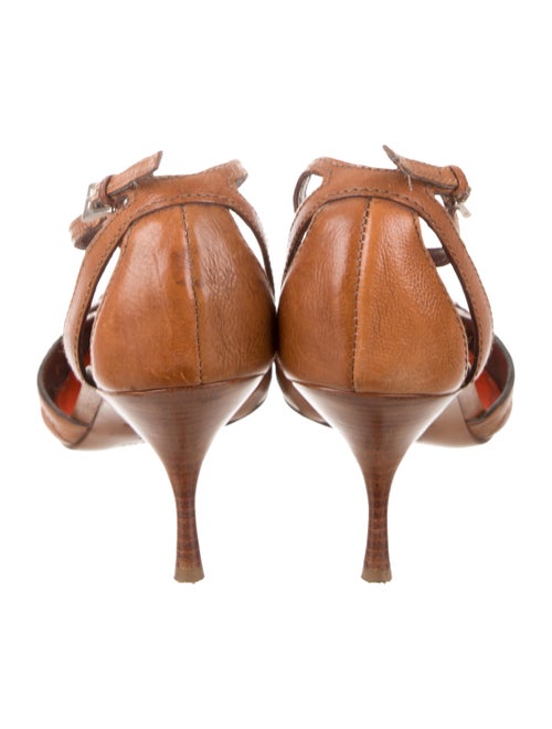 Prada Pointed-Toe T-Strap Pumps