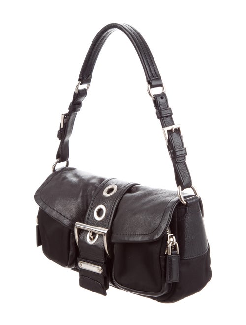 Prada LeatherTrimmed Nylon Shoulder Bag Handbags PRA285074 The
