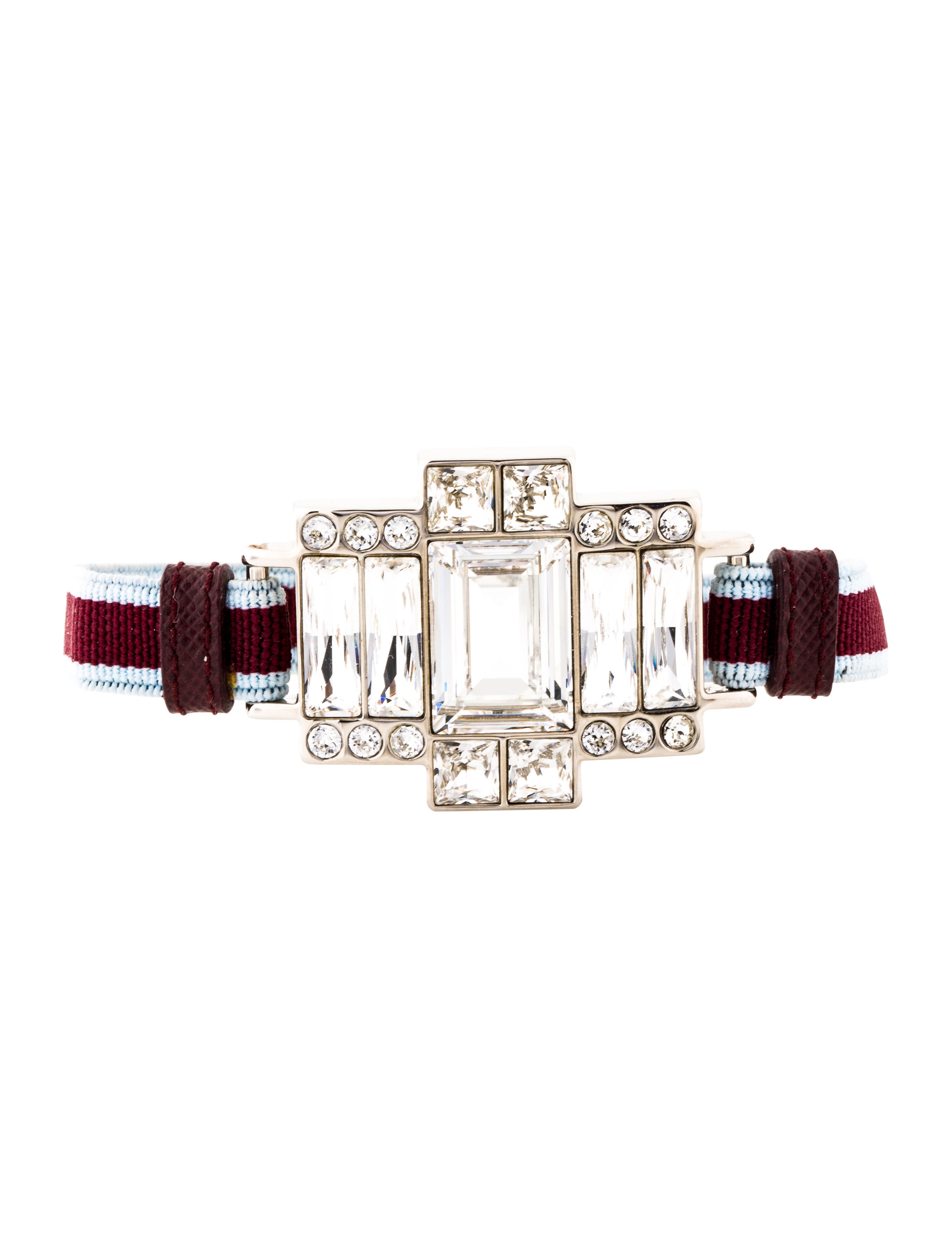 ブレスレット PRADA TWO-TONE SUEDE AND FABRIC BRACELET Prada Dual-tone suede and fabric bracelet | The Fashion Square
