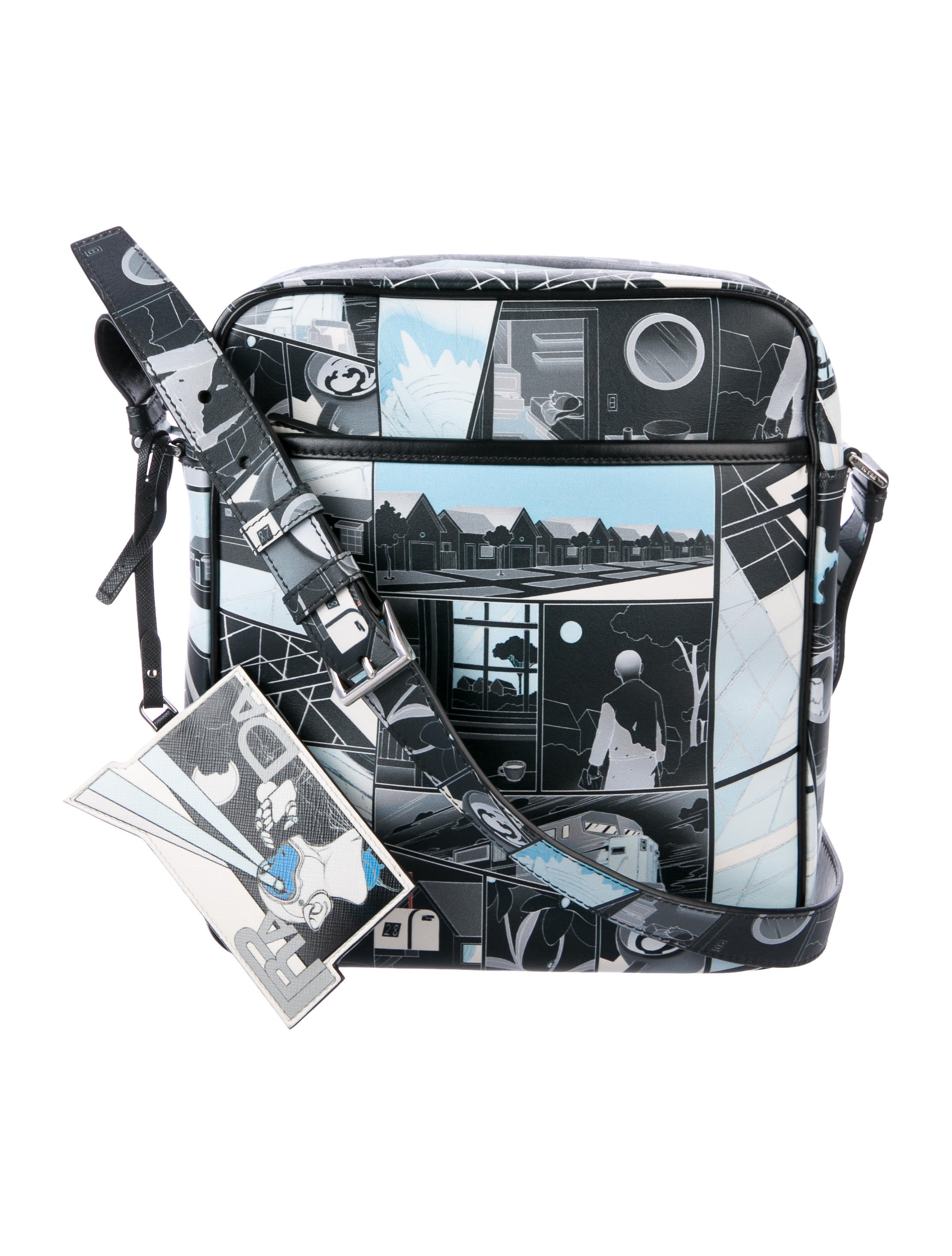 prada comic book bag