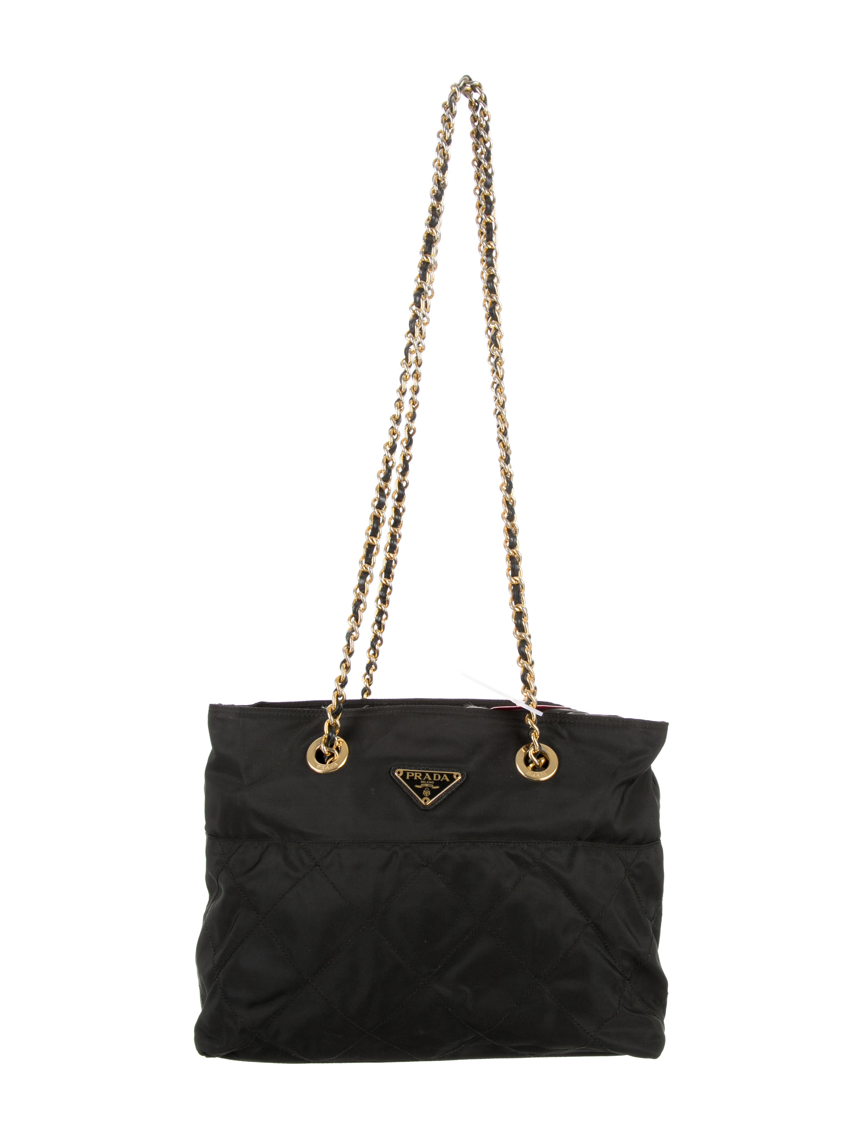 prada nylon chain shoulder bag