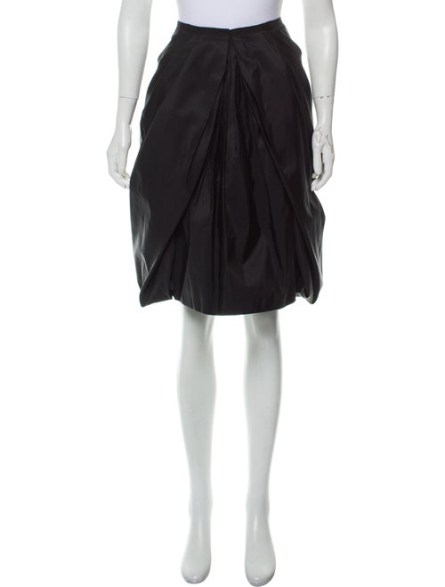 Prada Pleated Bubble Skirt Black