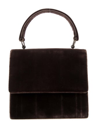 Prada Small Velvet Top Handle Bag