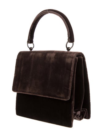 Prada Small Velvet Top Handle Bag