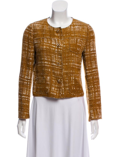 Prada Structured Knit Jacket white