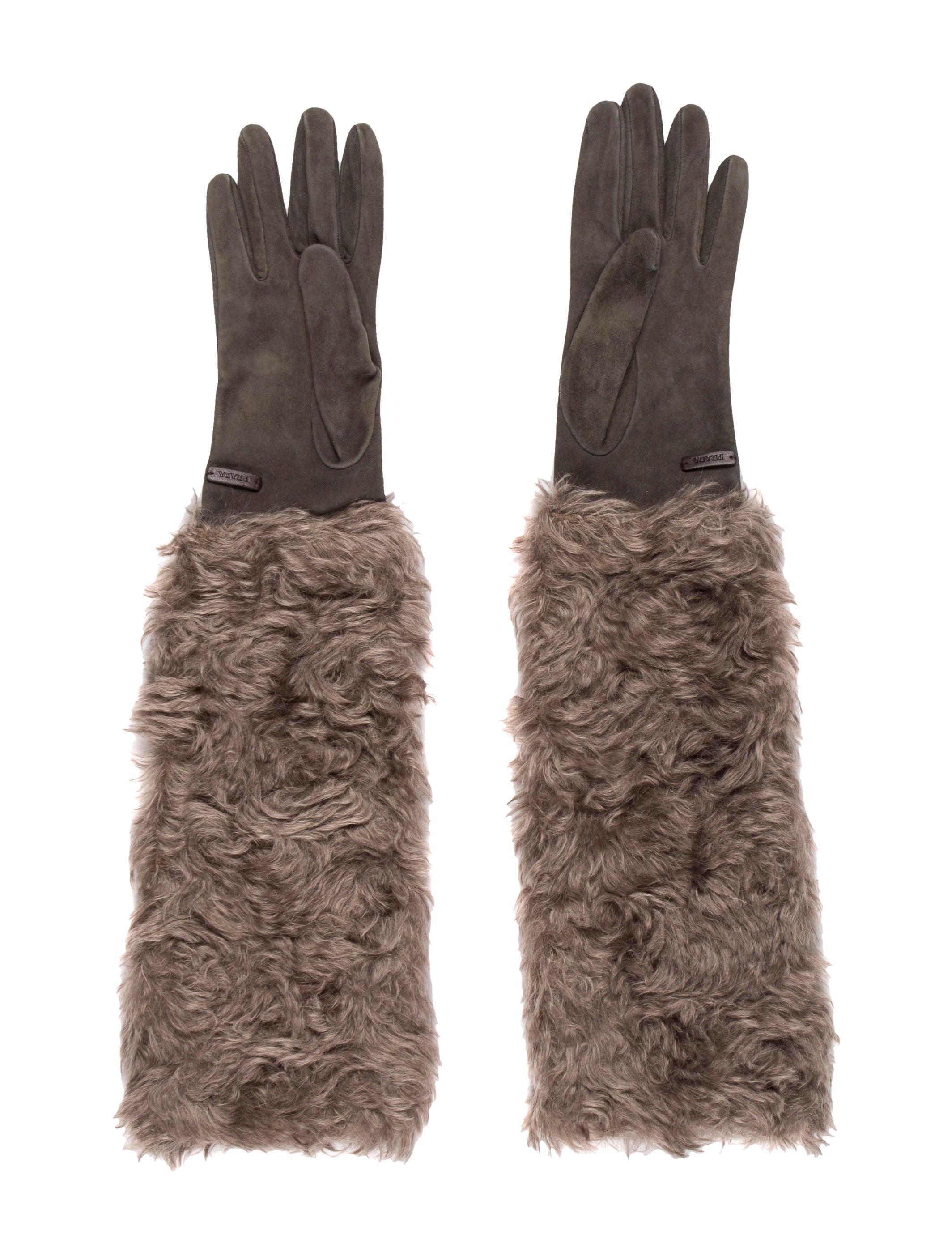 Prada Long MohairBlend Gloves w/ Tags Accessories PRA321390 The