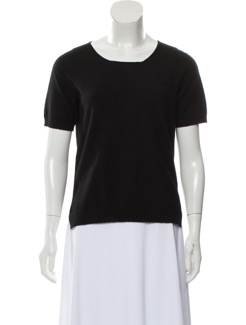 Prada Crew Neck Short Sleeve Sweater Black