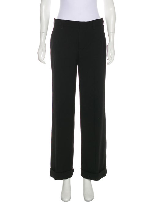 Prada Wool Wide-Leg Pant Black
