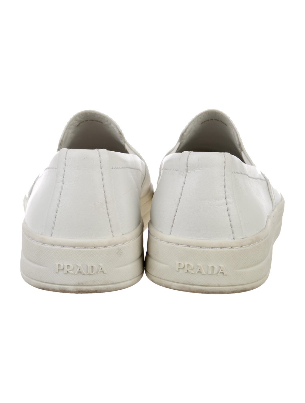 Prada Leather SlipOn Sneakers Shoes PRA328826 The RealReal