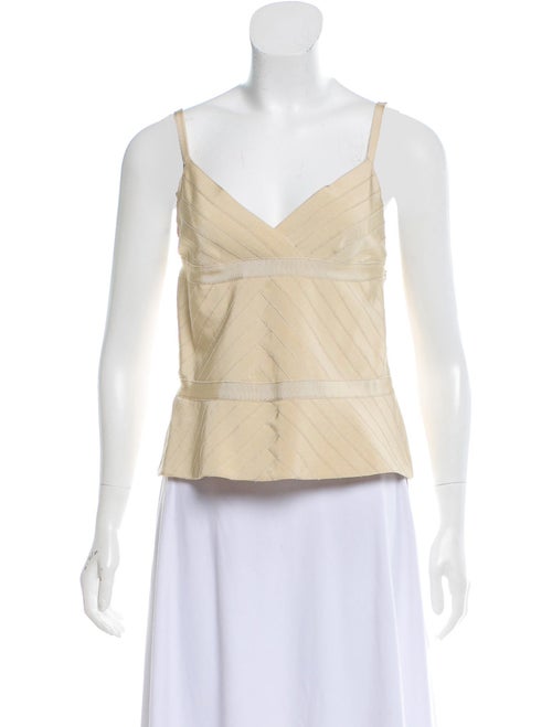 Prada Sleeveless Halter Top Beige
