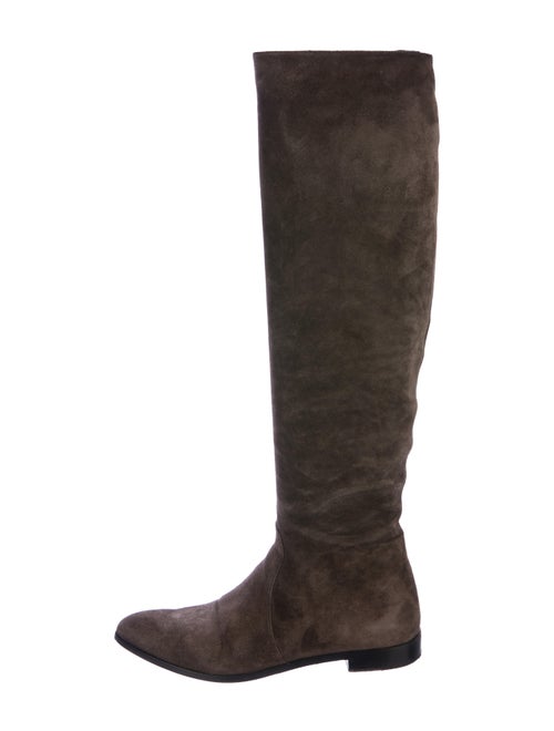 Prada Suede Over-The-Knee Boots