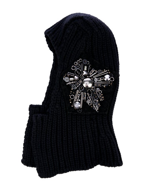 Prada Embellished Wool & Cashmere-Blend Balaclava