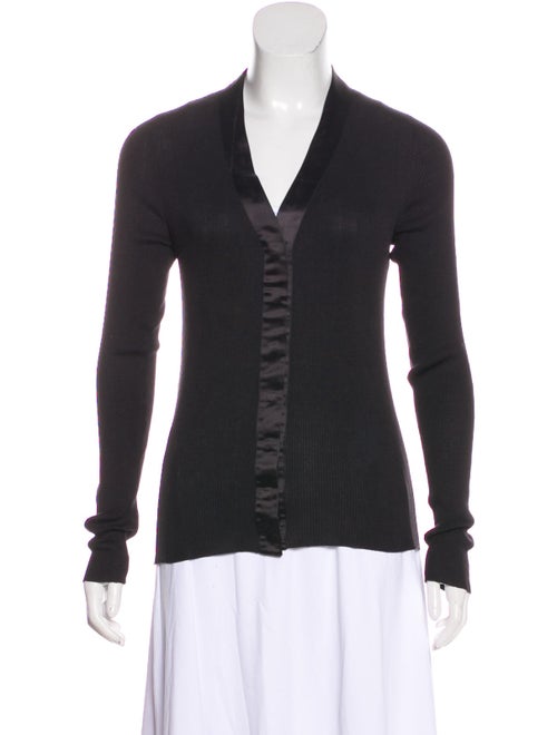 Prada Silk Knit Cardigan Black