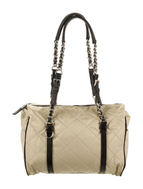 Prada Nylon Shoulder Bag silver