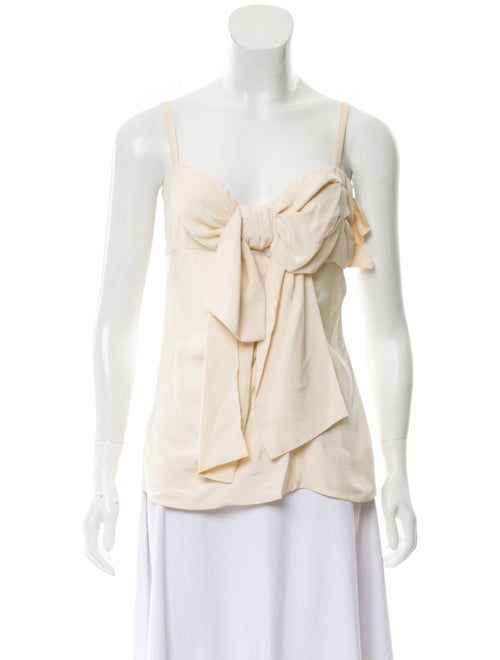 Prada Sleeveless Bow-Tie Top