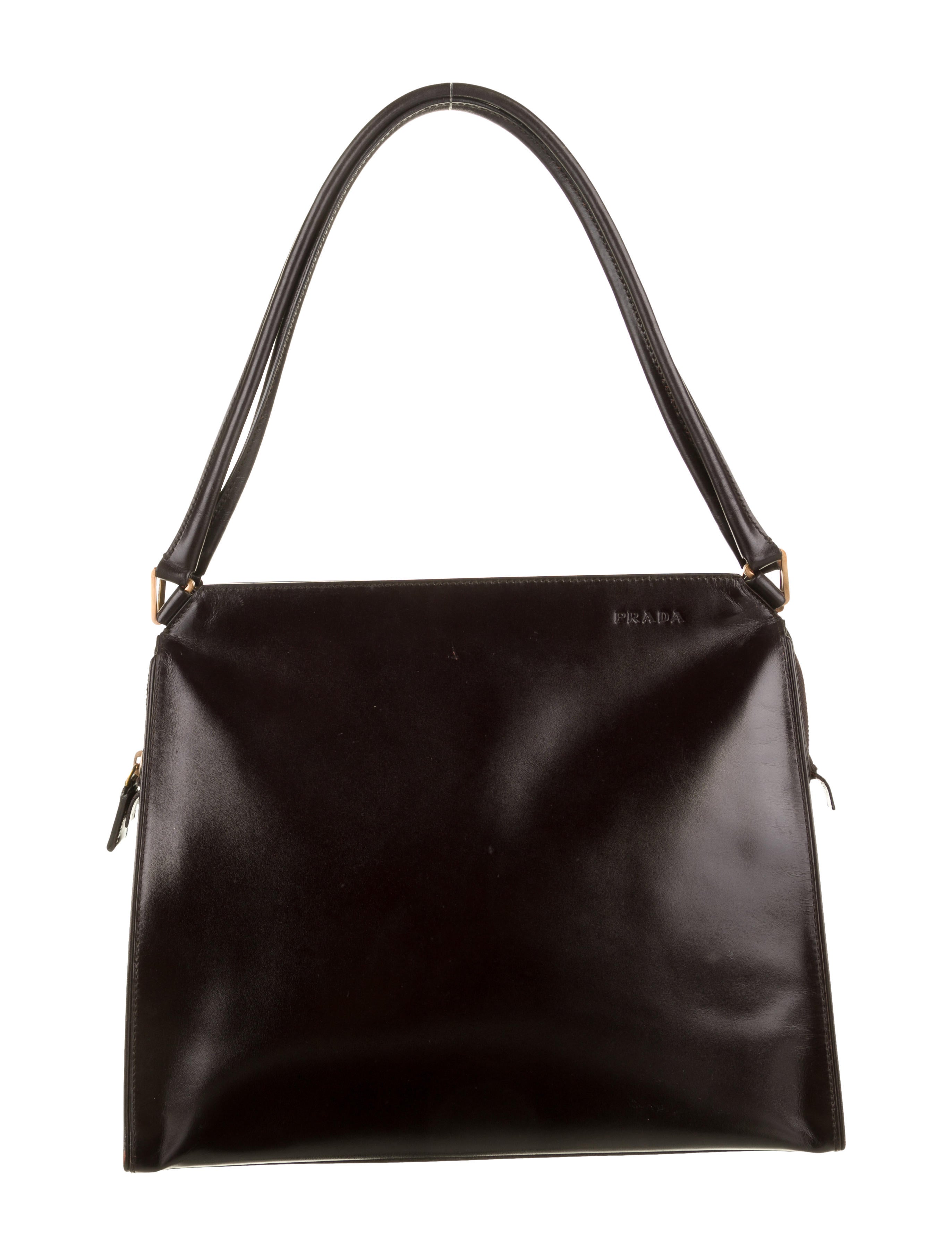 Prada Vitello Chic Shoulder Bag - Brown Shoulder Bags, Handbags 