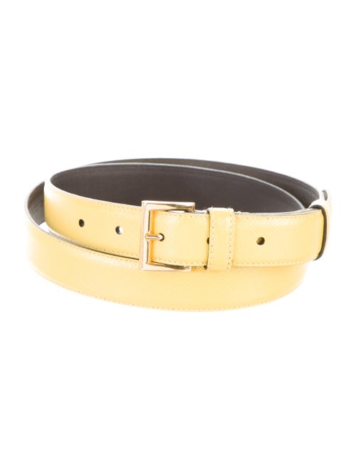 Prada Leather Hip Belt Yellow