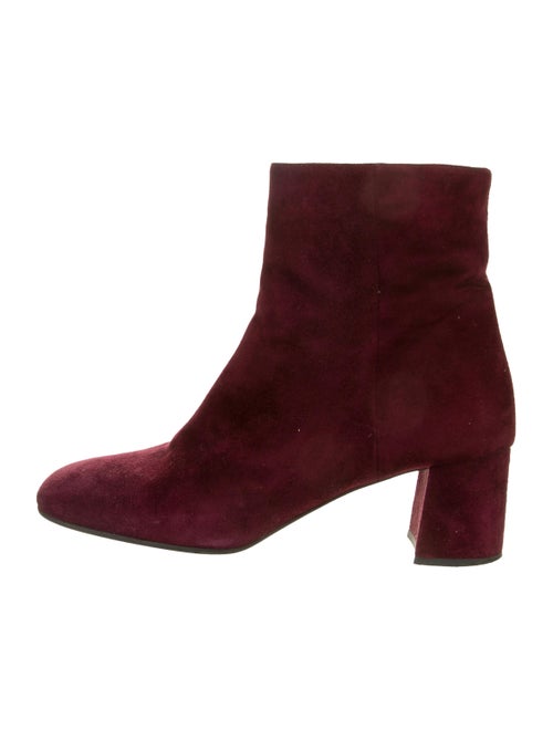 Prada Suede Square-Toe Boots