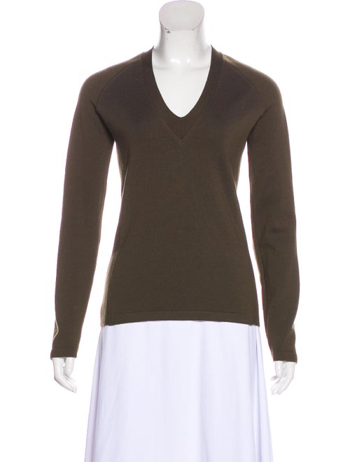 Prada Wool Knit Sweater Green
