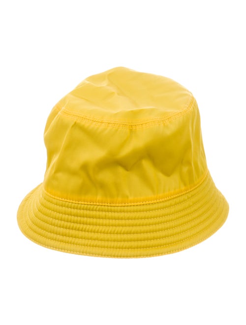 Prada Logo Bucket Hat yellow