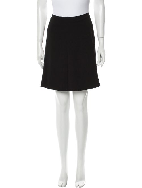 Prada Pleated Accents Mini Skirt Black