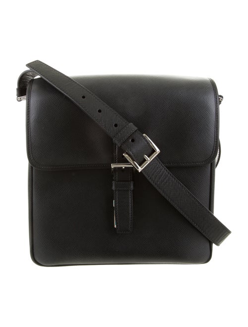 Prada Saffiano Messenger Bag black