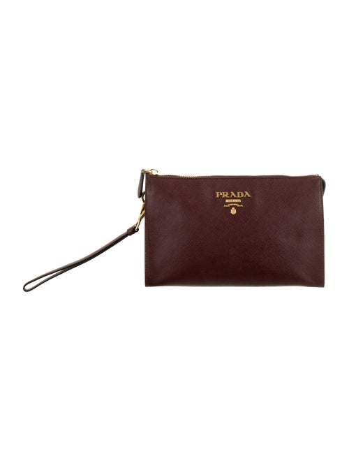 Prada Saffiano Cosmetic Bag Plum