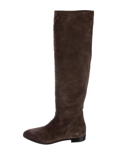 Prada Suede Over-the-Knee Boots