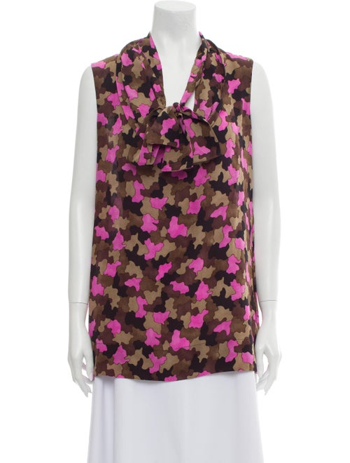 Prada Silk Printed Blouse