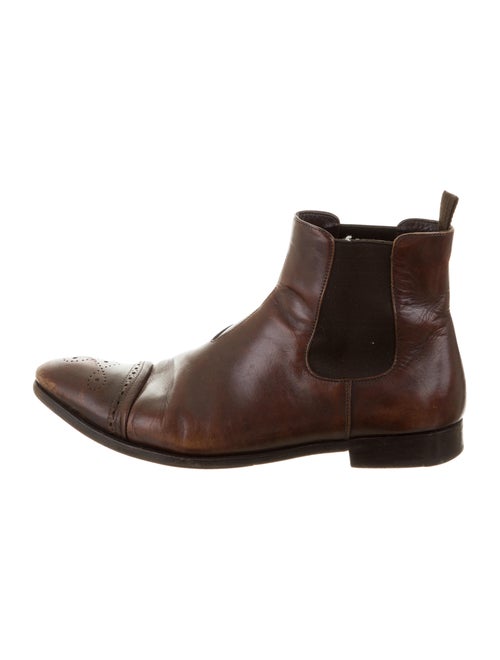Prada Leather Ankle Boots