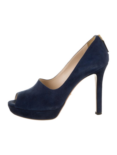 Prada Suede Wedge Sandals