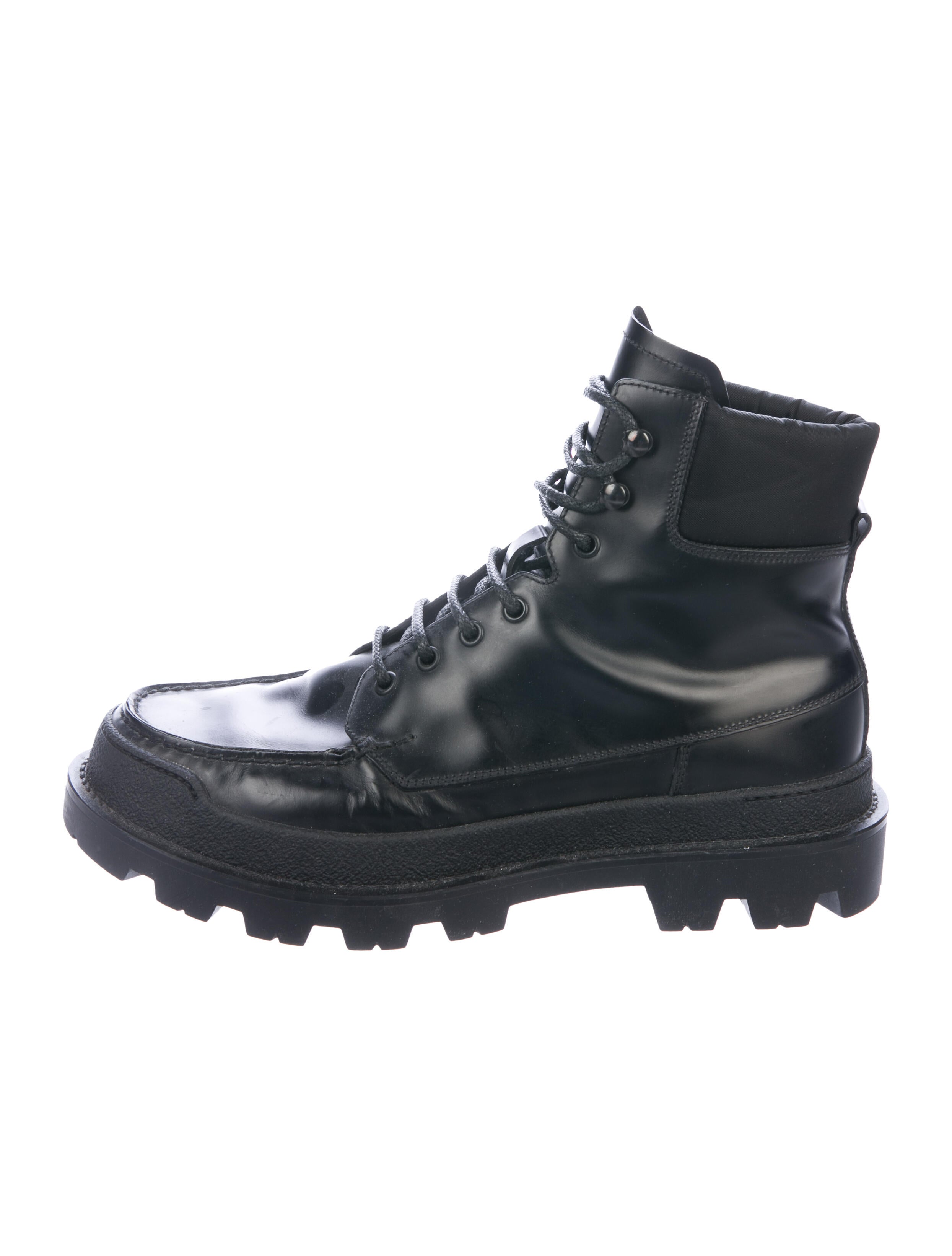 calvin klein 205w39nyc dense spazzolato leather boots